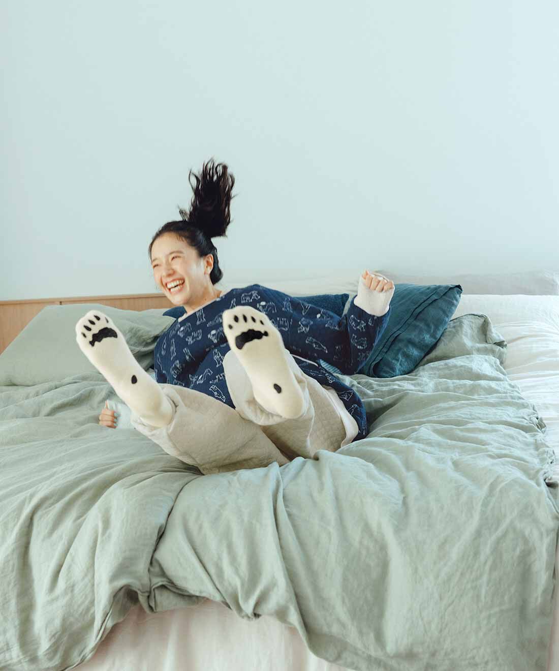 Live in  comfort|旭山動物園・ボルネオの森応援商品　リブ イン コンフォート　ホッキョクグマと一緒にすやすや　ふんわりやさしいコットンのキルティングパジャマ