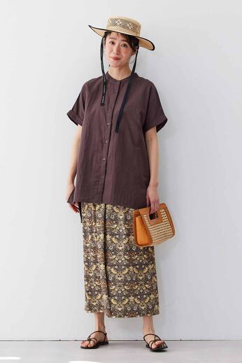 Live in  comfort | 軽やかＷＧ上品フレンチブラウス〈ＢＲ〉リブイン