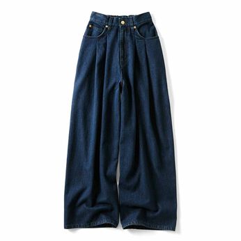 Live in  comfort | くぼっちこなれ見え大人ワイドデニムリブイン