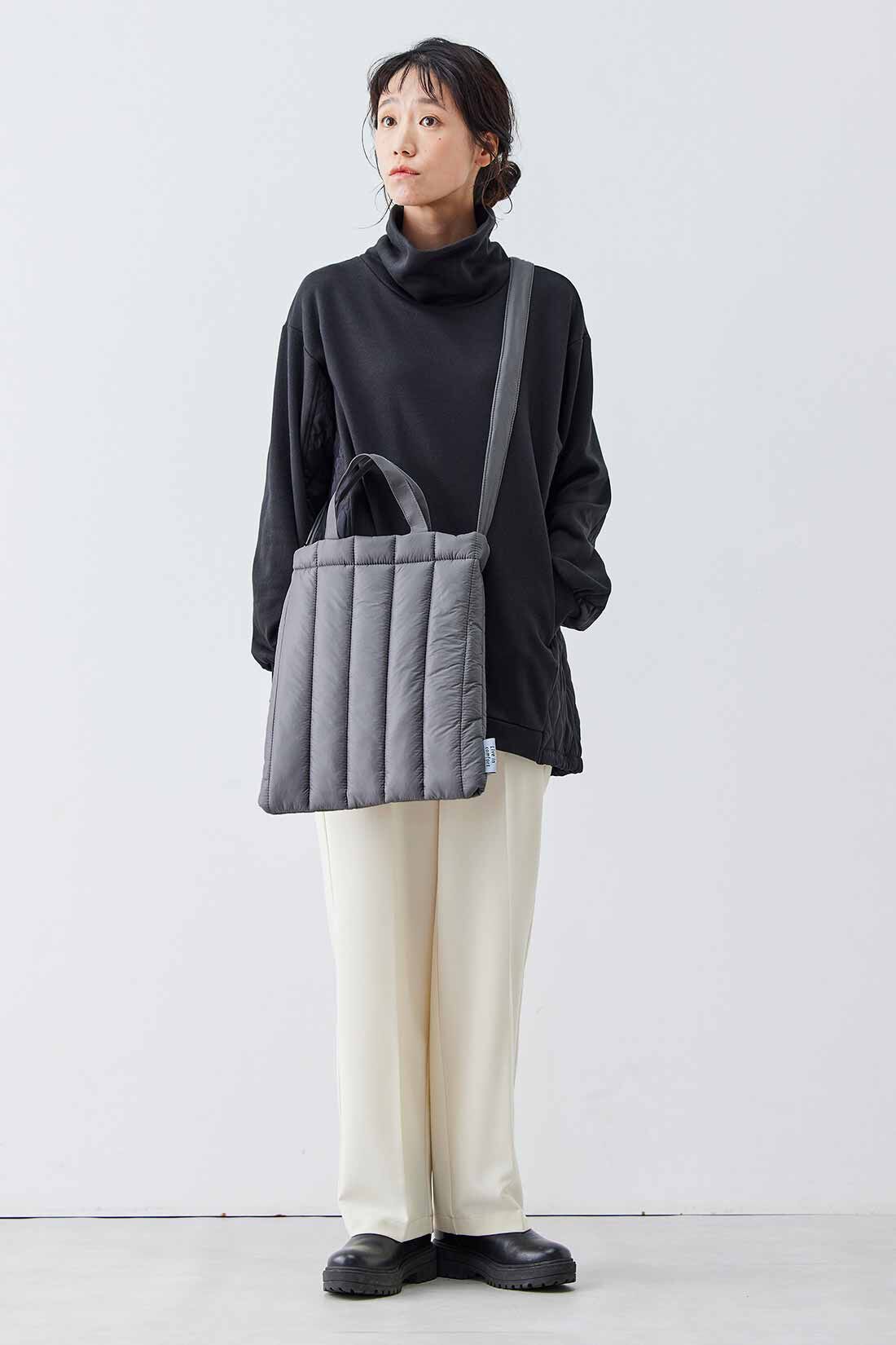 Live in  comfort|リブ イン コンフォート 軽やかに手ぶらでお出かけ！ ふかふかキルティングショルダーバッグ