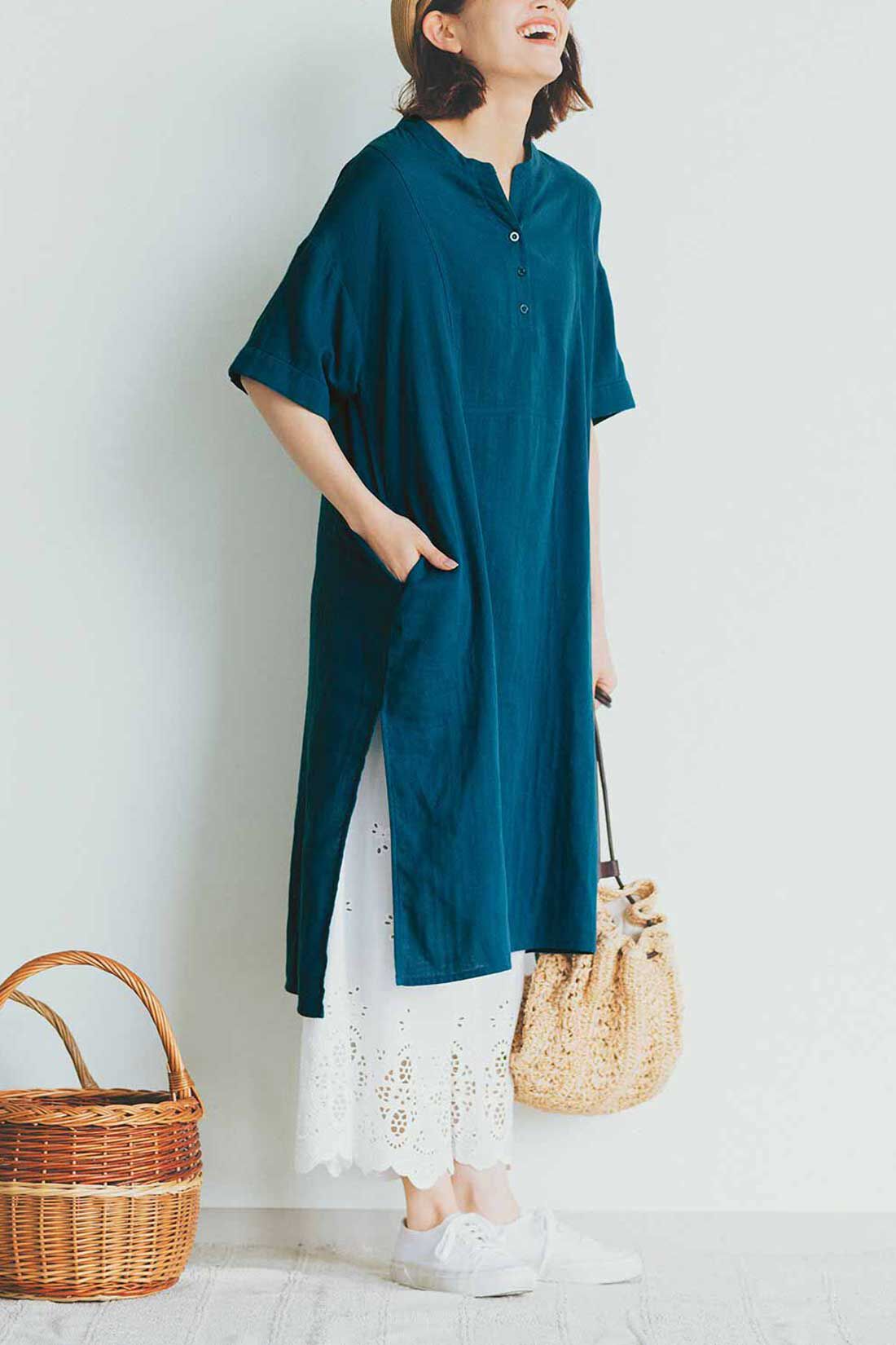 Live in  comfort|リブ イン コンフォート　はまじとコラボ 足もとが華やぐ 豪華なレースガウチョパンツ〈ホワイト〉