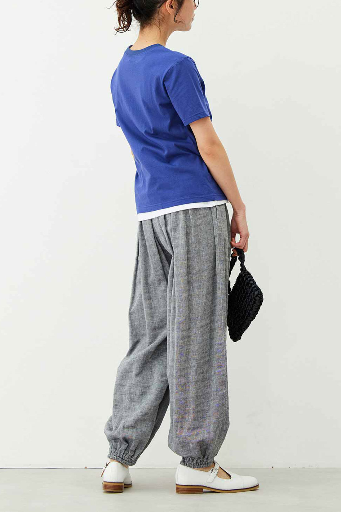 Live in  comfort|Live love cotton（R）プロジェクト リブ イン コンフォート きれいシルエットのパックTシャツ＆タンクトップセット〈ホワイト＆ブルー〉
