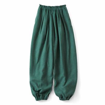 ネル起毛裏ガーゼぽんわりパンツ〈ＧＲ〉リブイン