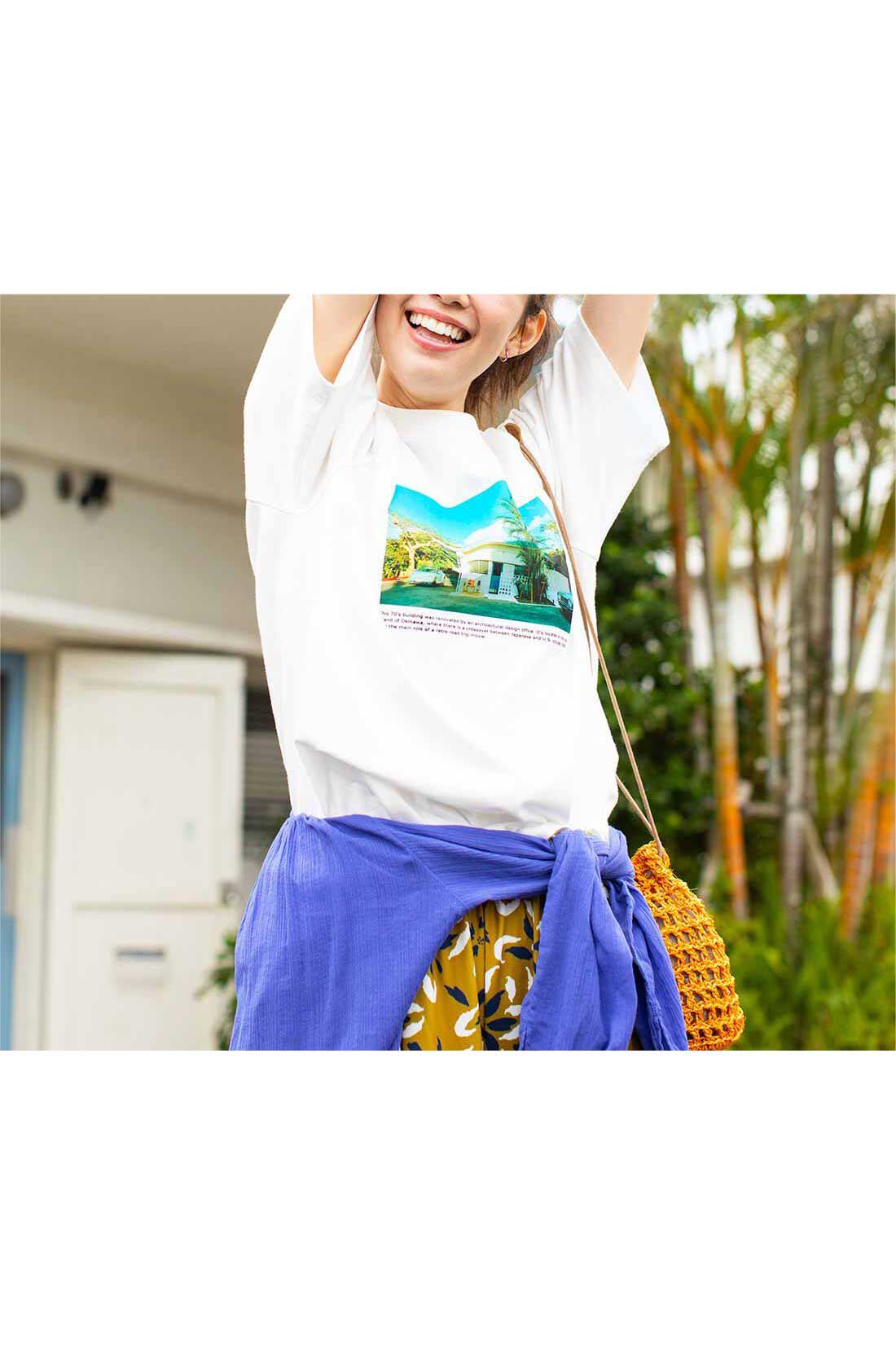 Live in  comfort|リブ イン コンフォート　今すぐ飛んでいきたくなっちゃう！ プランナーの愛がこもったOKINAWAショップTシャツ〈SPICE MOTEL OKINAWA〉|SPICE MOTEL OKINAWA