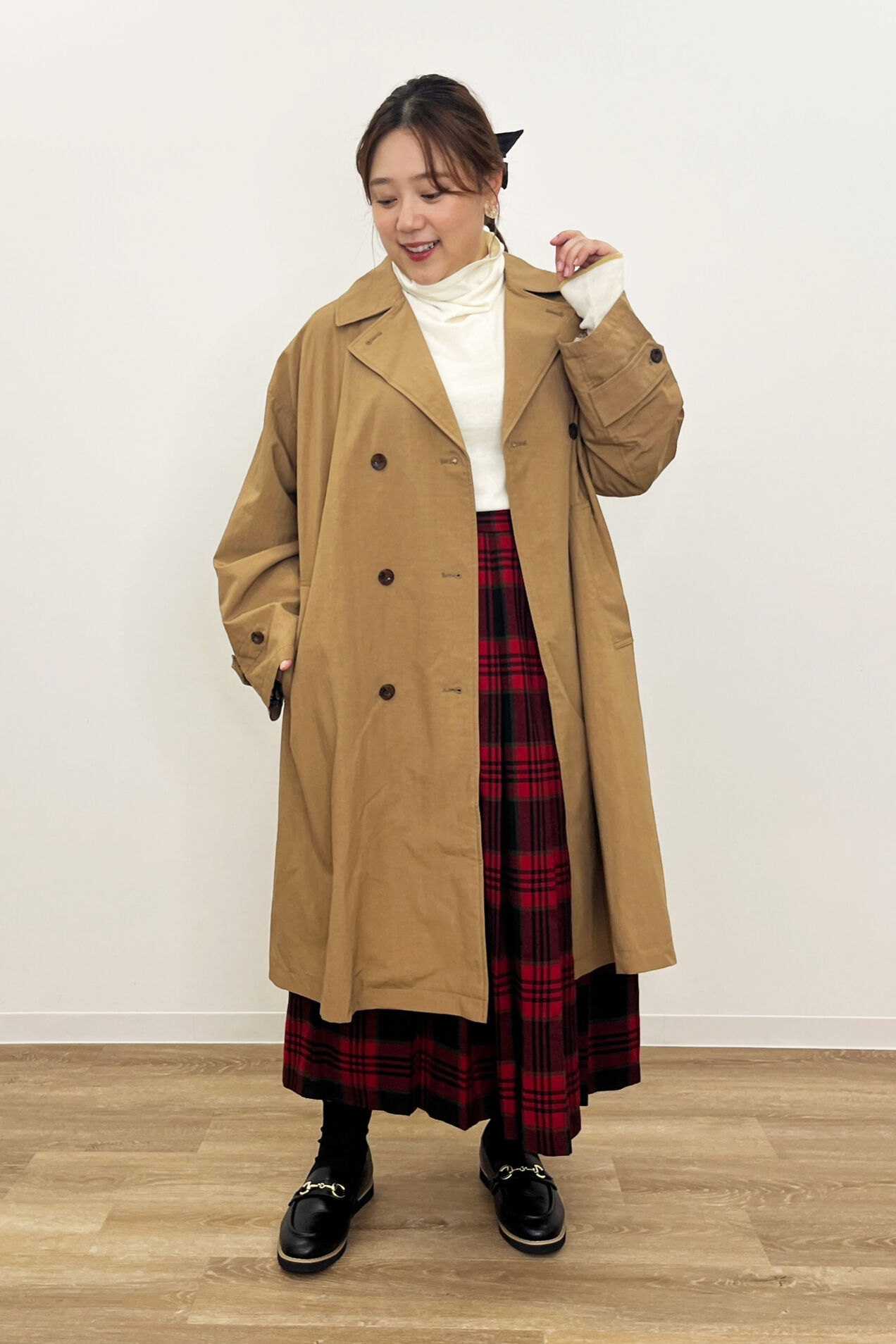 Live in  comfort|上品ビットローファーリブイン〈ＢＫ〉のコーディネート