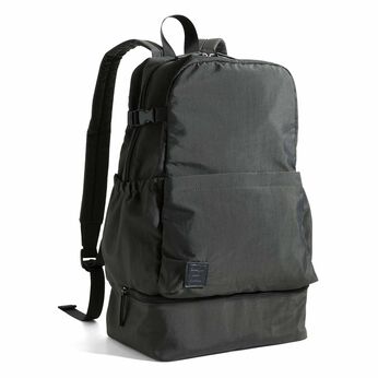 Live in comfort［リブインコンフォート］ | シンプルライフ研究家 マキさん 二層構造 買い物用 リュック ブラック チャコール