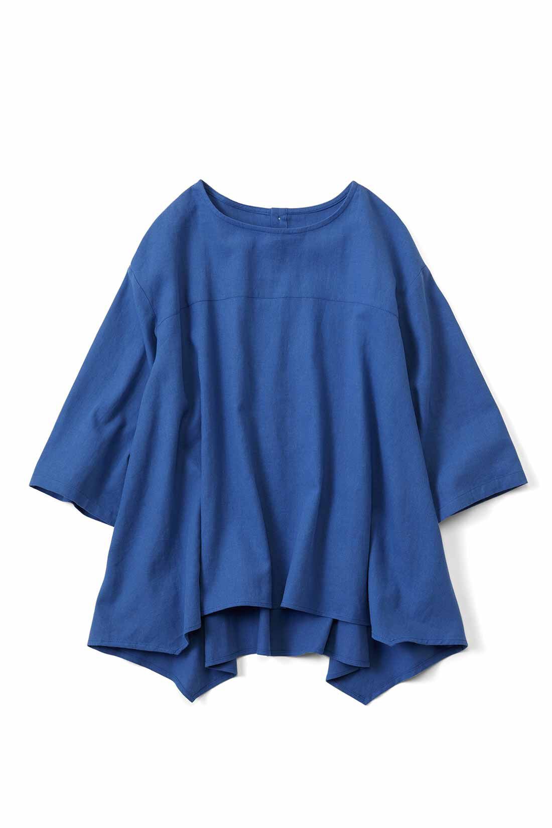 Live in  comfort|リブ イン コンフォート はまじとコラボ 揺れるヘムラインを楽しむ麻混トップス【まとめ買いキャンペーン】