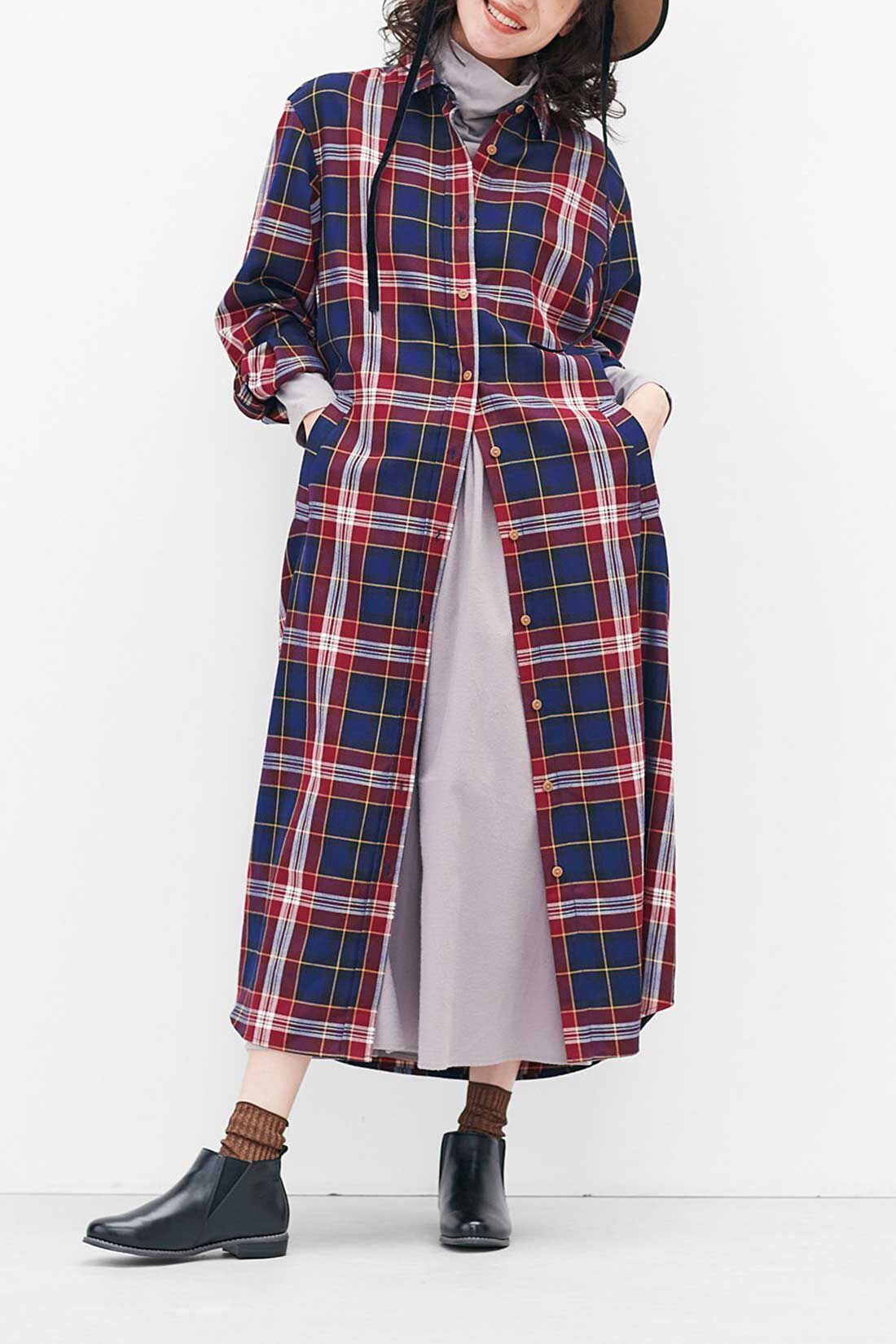 Live in  comfort|リブ イン コンフォート　コットン100％がうれしい！ 重ね着を楽しむ タートルネックインナーワンピースの会