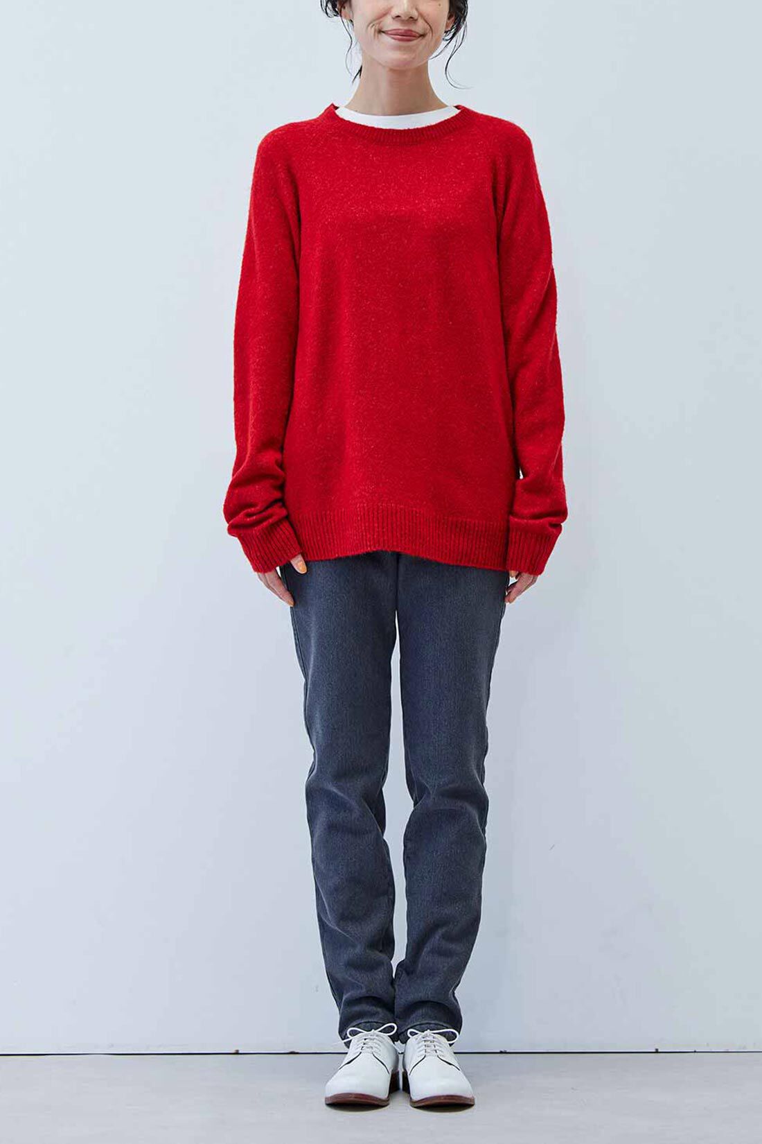 Live in  comfort|リブ イン コンフォート ふんわりやさしいヤク混素材のウォッシャブルニットトップス