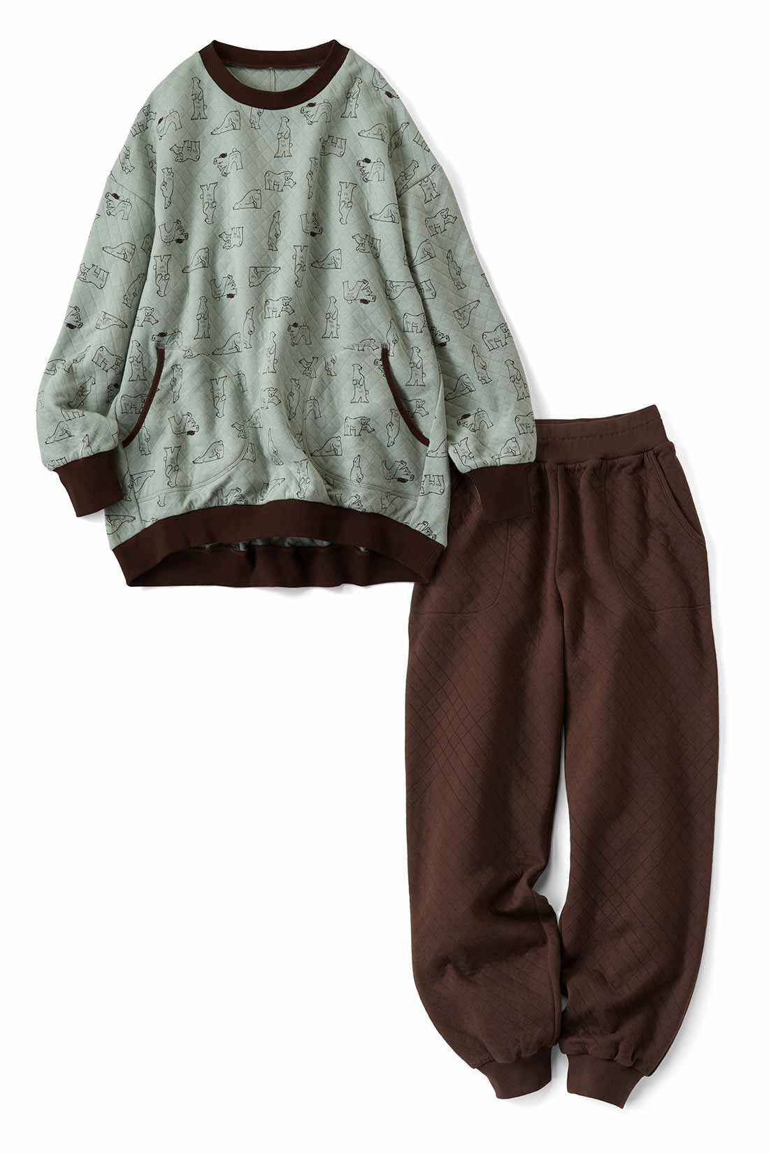 Live in  comfort|旭山動物園・ボルネオの森応援商品　リブ イン コンフォート　ホッキョクグマと一緒にすやすや　ふんわりやさしいコットンのキルティングパジャマ