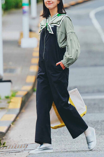 Live in  comfort | らくちん大人サロペット〈ＢＫ〉リブイン