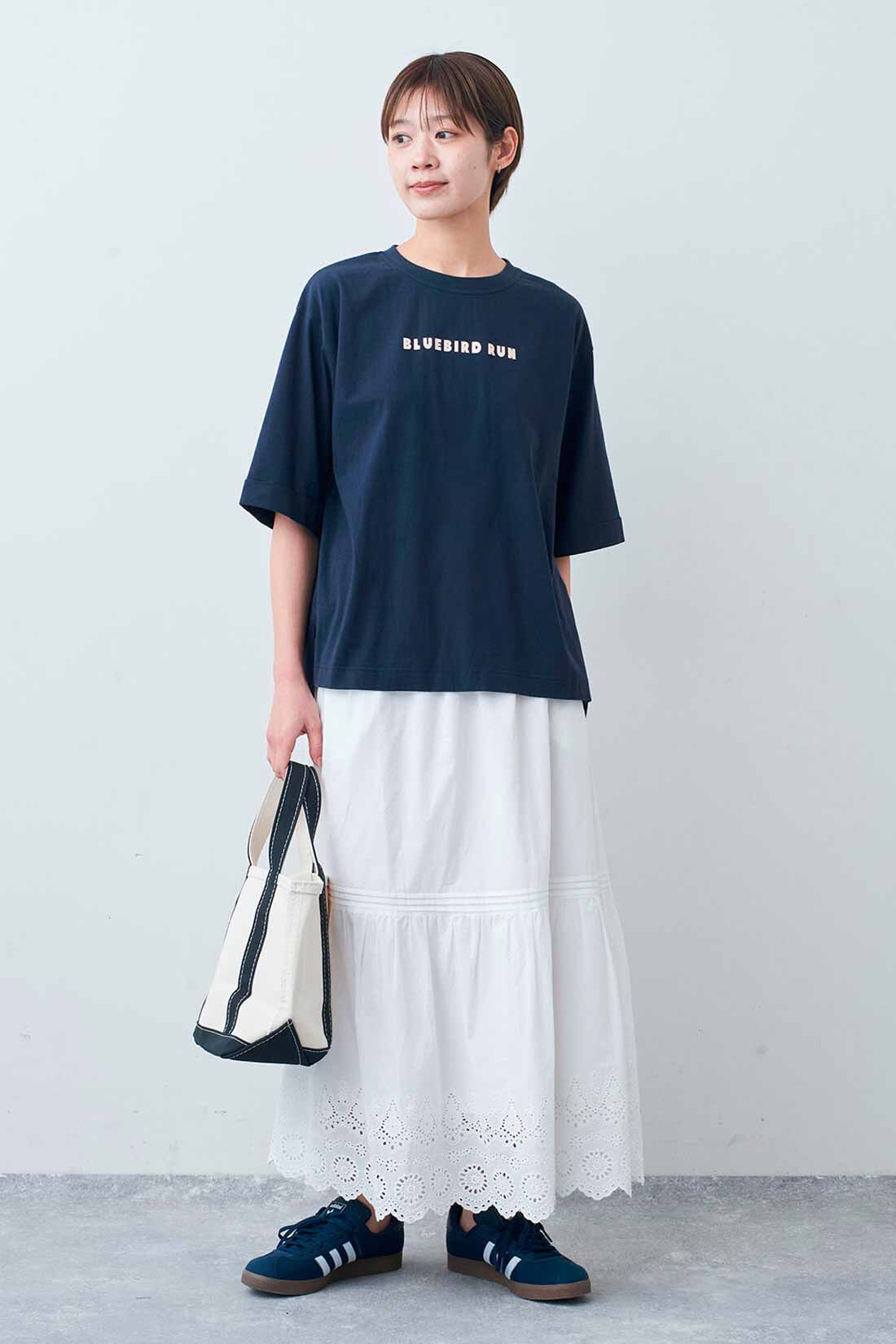 Live in  comfort|リブ イン コンフォート×500色の色えんぴつコラボ トルコオーガニックコットン五分袖Tシャツ【まとめ買いキャンペーン】