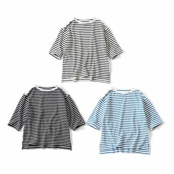 Live in  comfort | Ｌｉｖｅ　ｌｏｖｅ　ｃｏｔｔｏｎ 肌心地 やわらか 大人 ボーダー ワッフル トップス 会