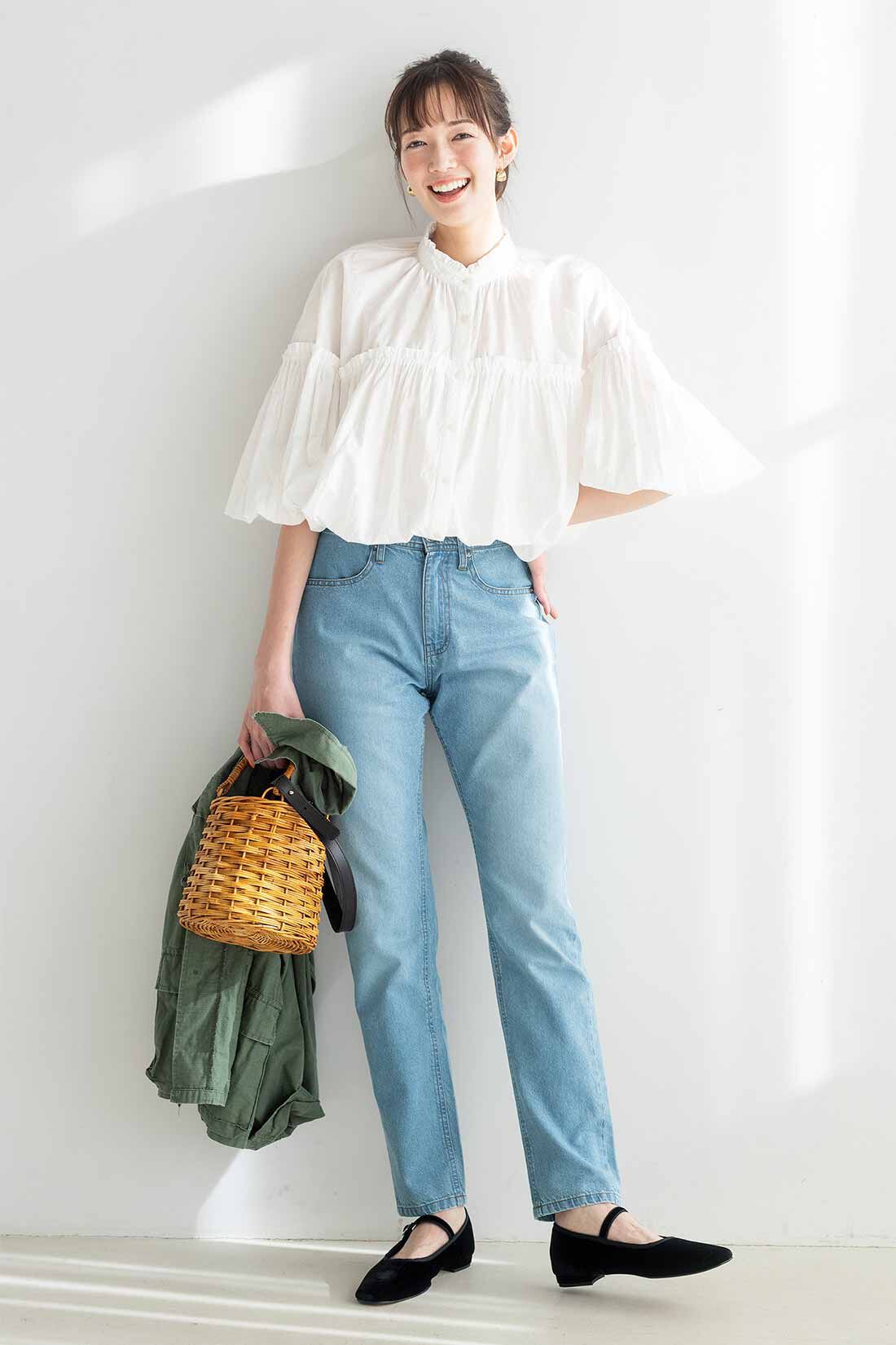 Live in  comfort|リブ イン コンフォート 大人デニムの新定番！ 軽やかにはける ざっくりキャロパード（R）ライトデニムの会|ライトブルー