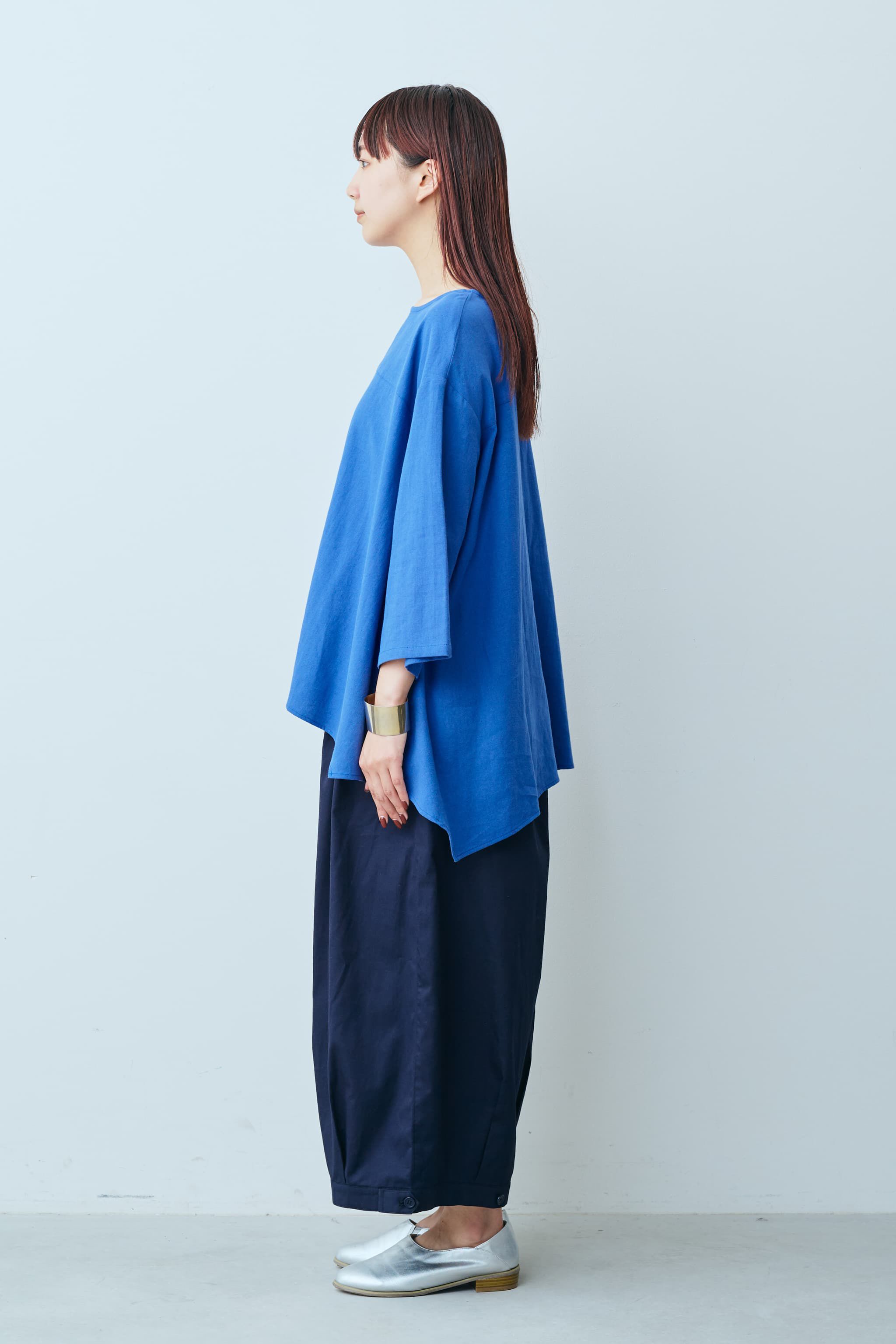 Live in  comfort|リブ イン コンフォート　Ｌｉｖｅ　Ｌｏｖｅ　ＣｏｔｔｏｎⓇプロジェクト　シルエットチェンジでコーデ自在な　ぷっかりコットンパンツ〈ネイビー〉