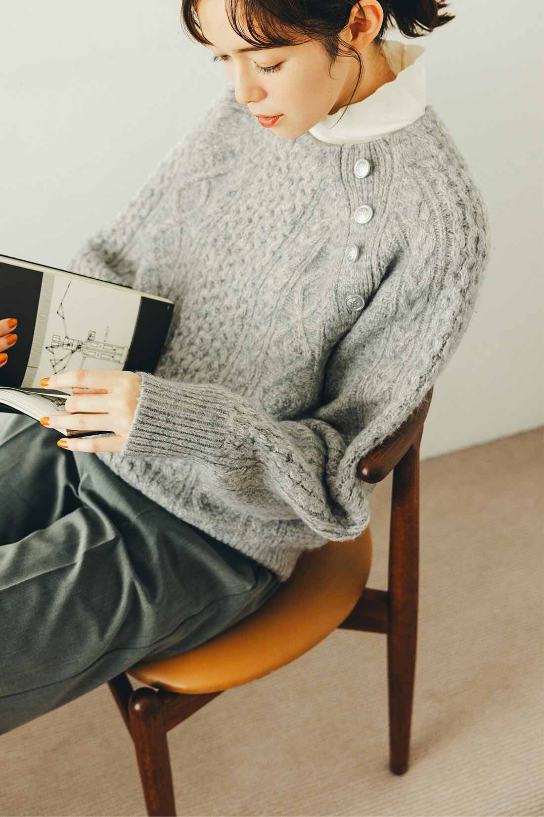 Live in  comfort|リブ イン コンフォート 吸湿発熱コットン素材のやわらかほか綿タートルニットトップスの会