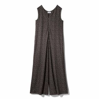 Live in  comfort | はまじ 伸びやか 接触冷感 カットソー オールインワン アッシュグレー ドット