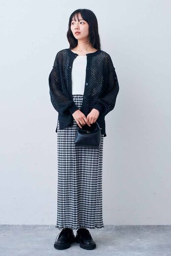 Live in  comfort | らくちんきれいなプリーツスカート〈ＢＫ〉リブイン