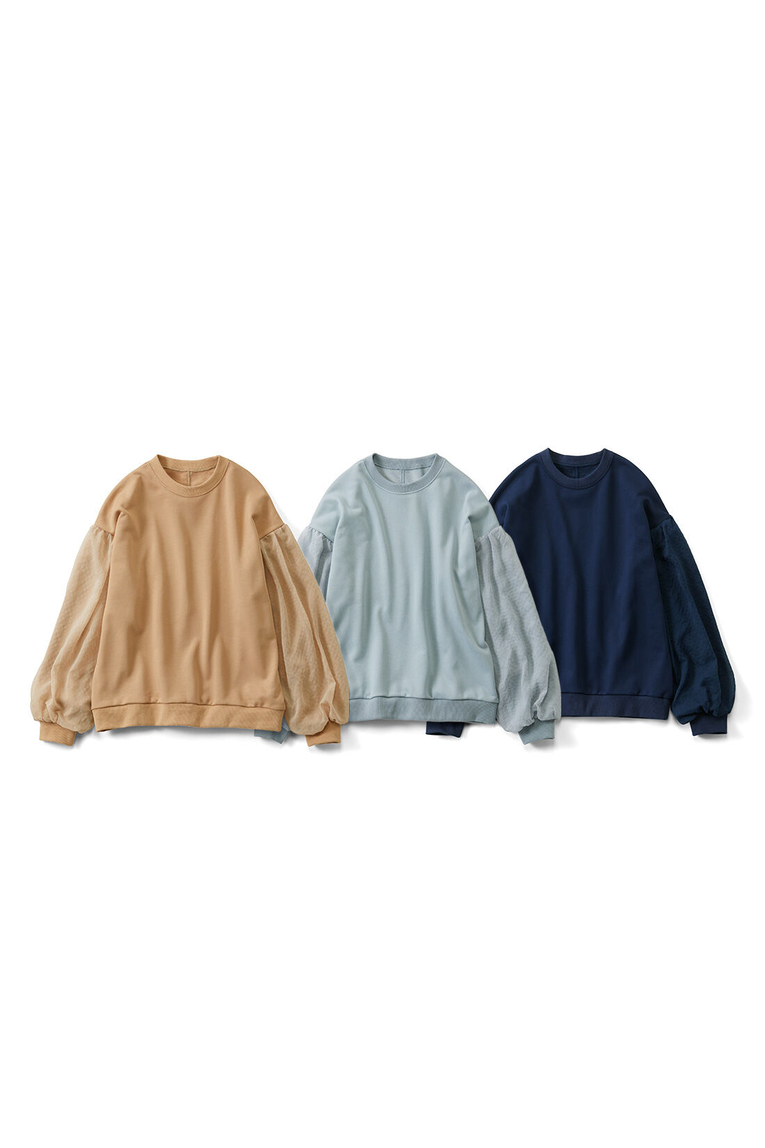 Live in  comfort|リブ イン コンフォート 品よく着映える 大人専用袖ふんわりシフォンスウェットトップスの会