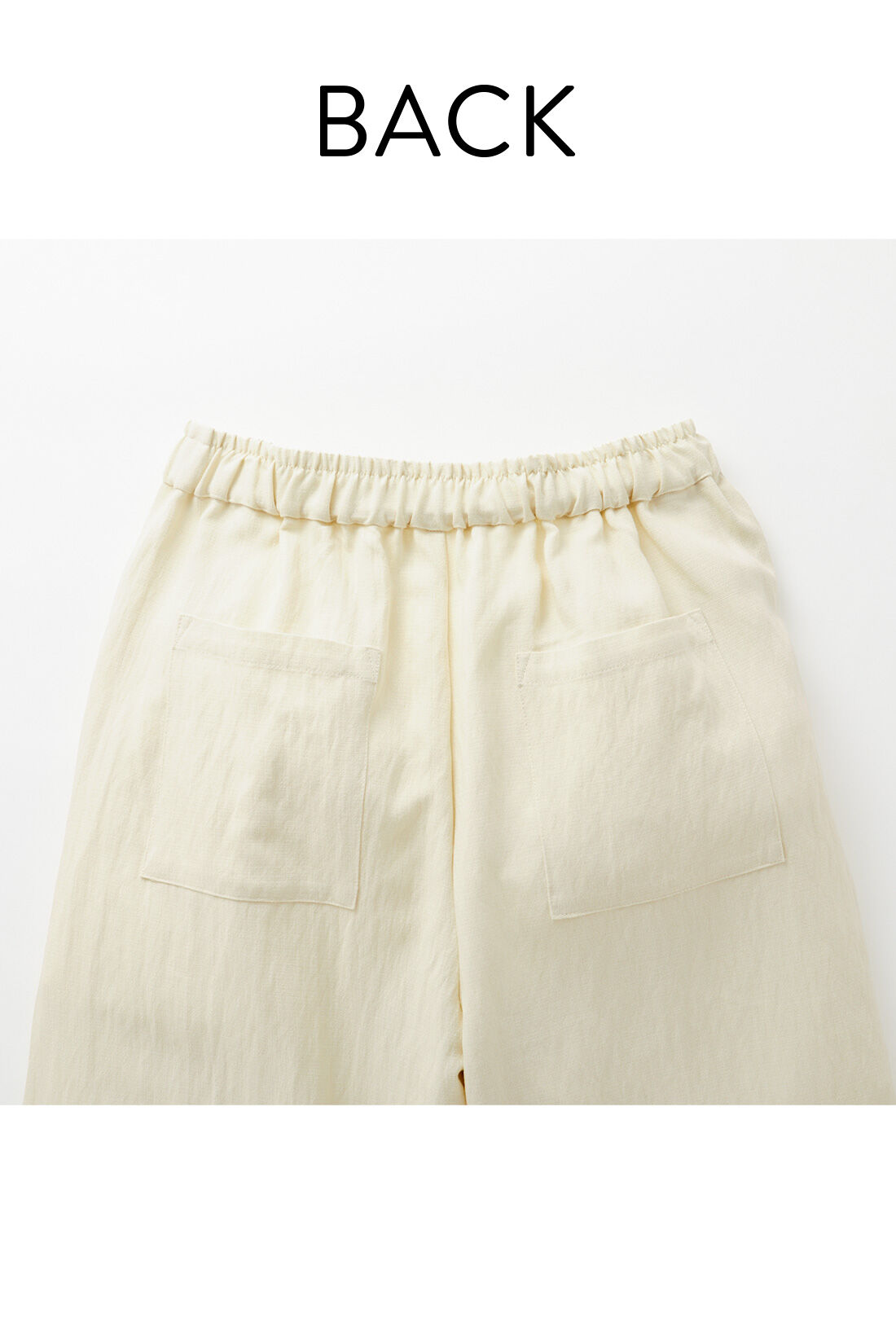 Live in  comfort|リブ イン コンフォート 着るだけでオシャレが即完成！ マルチボーダーニット＆パンツコーデセット〈ホワイト〉|ウエストは総ゴム仕様でらくちん。サイドとバックにもポケット付き。