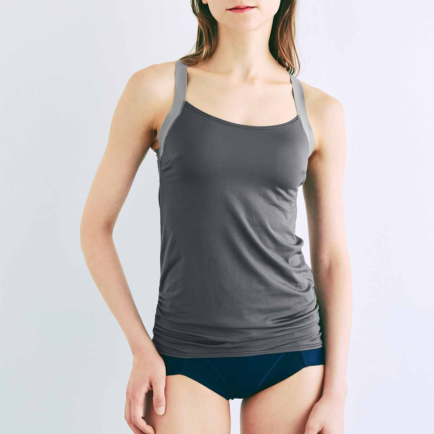 flufeel|肩甲骨をらくらく意識で背筋ピン！ ノンワイヤーヨガ気分ブラインナー〈ストレッチストラップ/ベーシックカラー〉の会