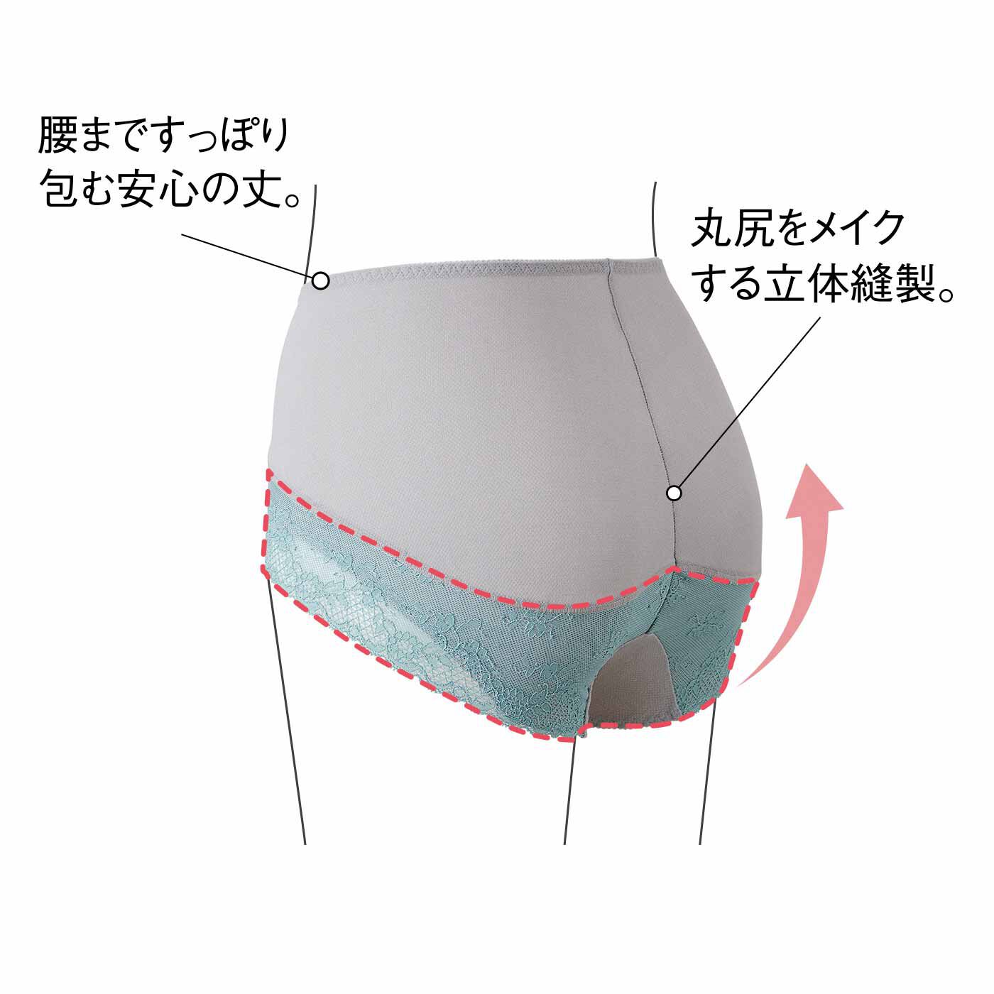 flufeel|さらっとヌーディー お尻流れガード立体ショーツ〈吸汗速乾〉の会