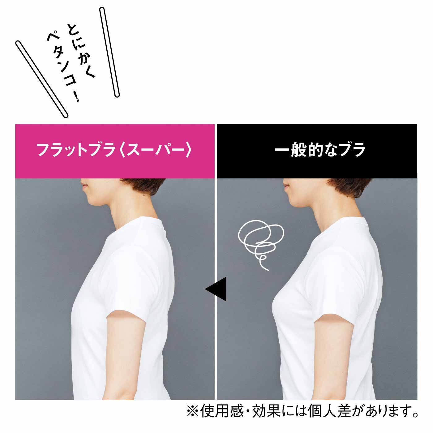 flufeel|ボリュームおさえてフラットブラ ブラック〈スーパー〉の会