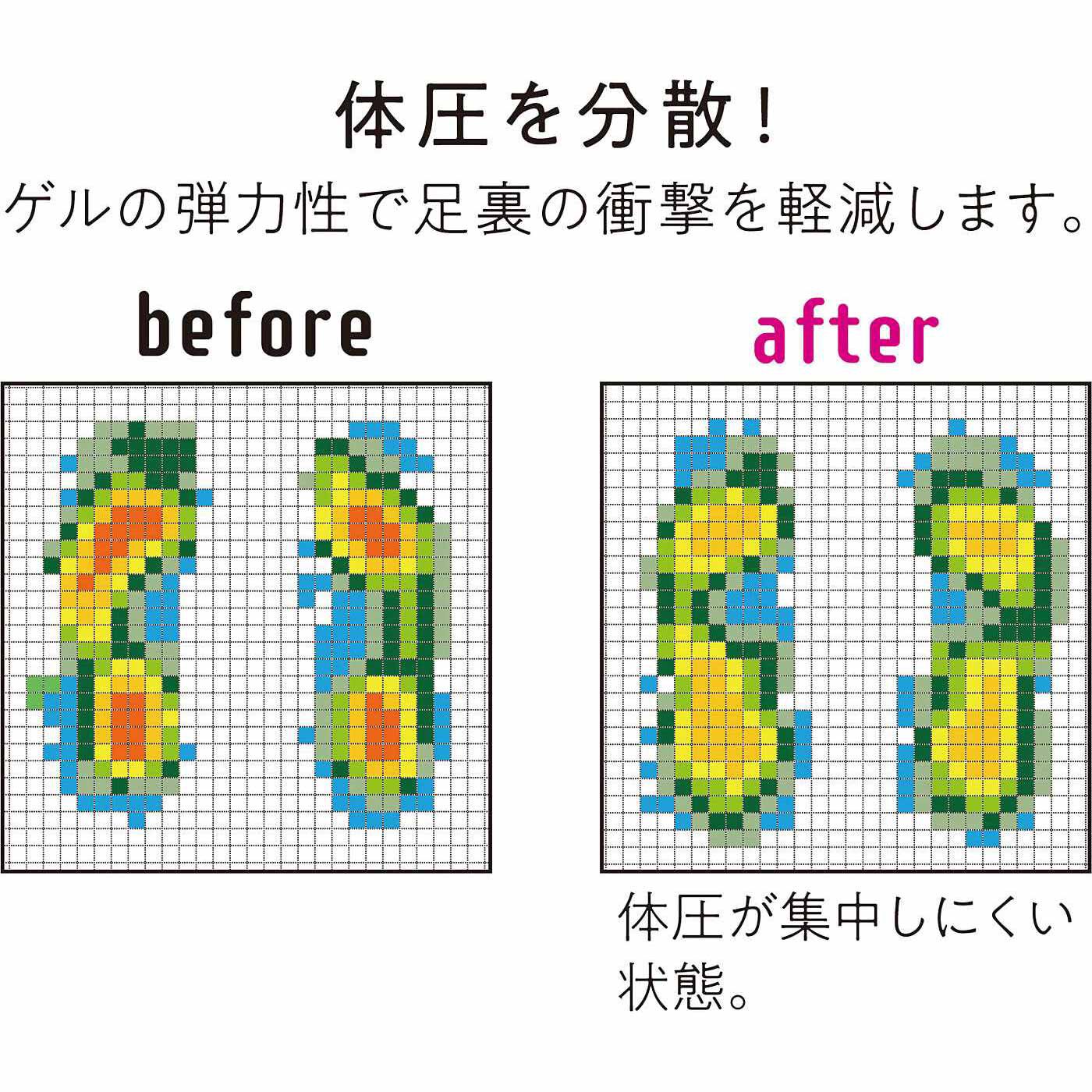 flufeel|3Dアーチでぐんっと跳ね上がる　衝撃軽減 弾力クッションインソール