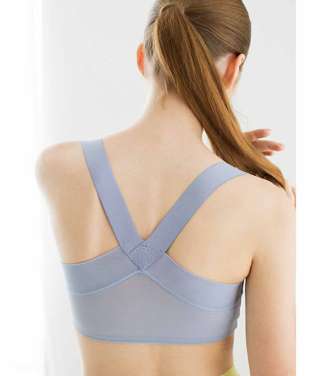 flufeel|肩甲骨をらくらく意識で背筋ピン！ ノンワイヤーヨガ気分ブラ〈吸汗速乾／フロントオープン〉の会