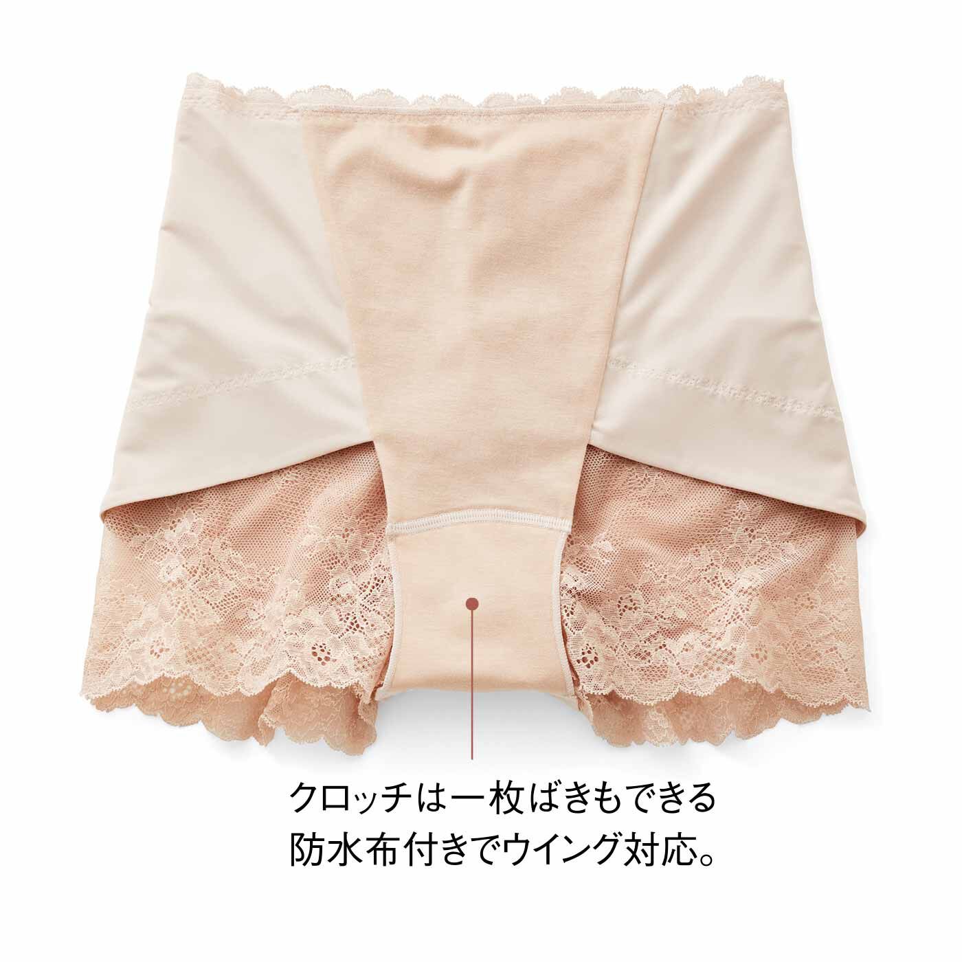 flufeel|【7月分以降お届け】ユルセルフ 悩み多き女性のための これ一枚で安心レースショーツの会|Front〈肌側〉