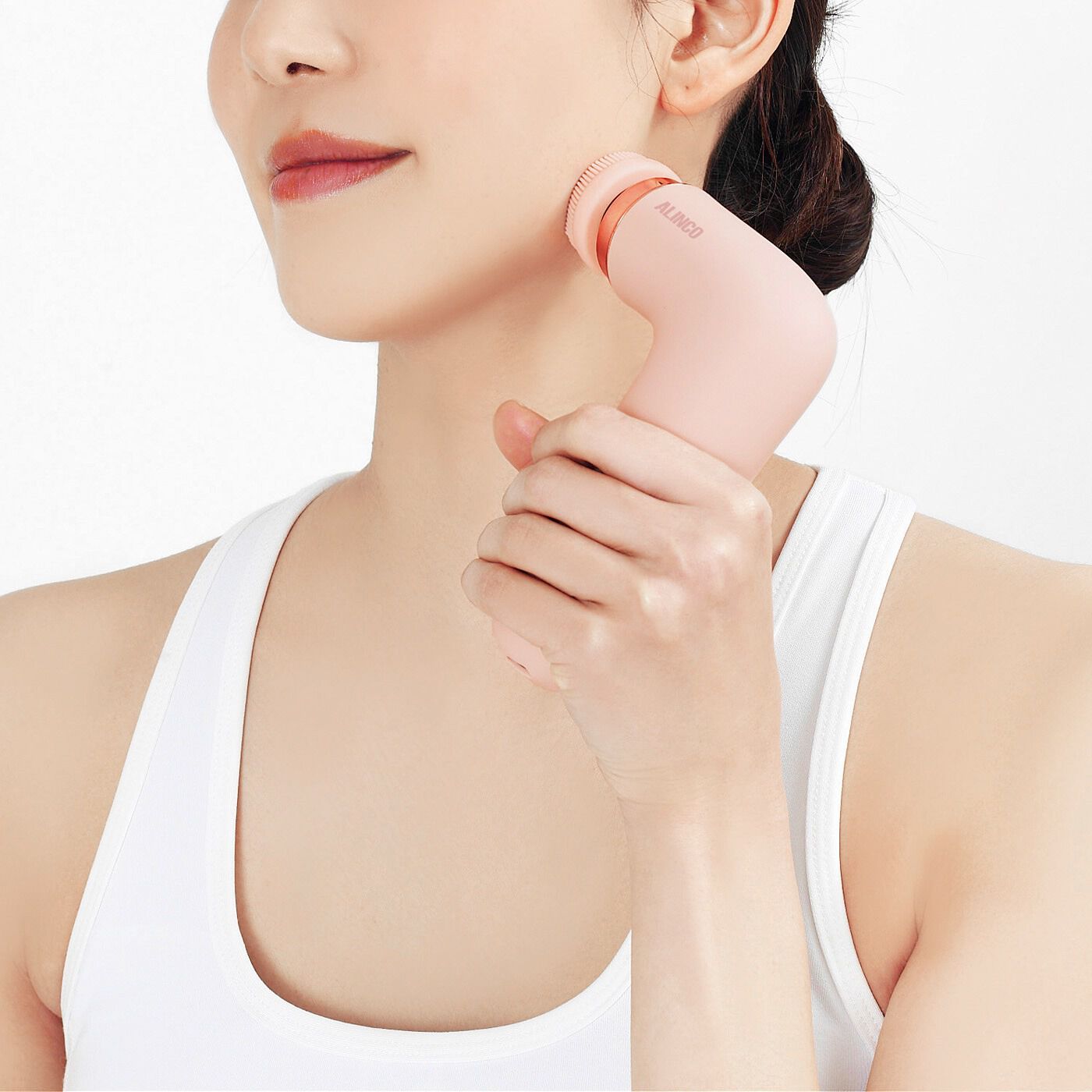flufeel［フラフィール］|どこでもフェイス＆ボディーケア　深層アプローチ　セルフエステマシンMIO〈ピンク〉|【ブラシ型】顔まわりに。
