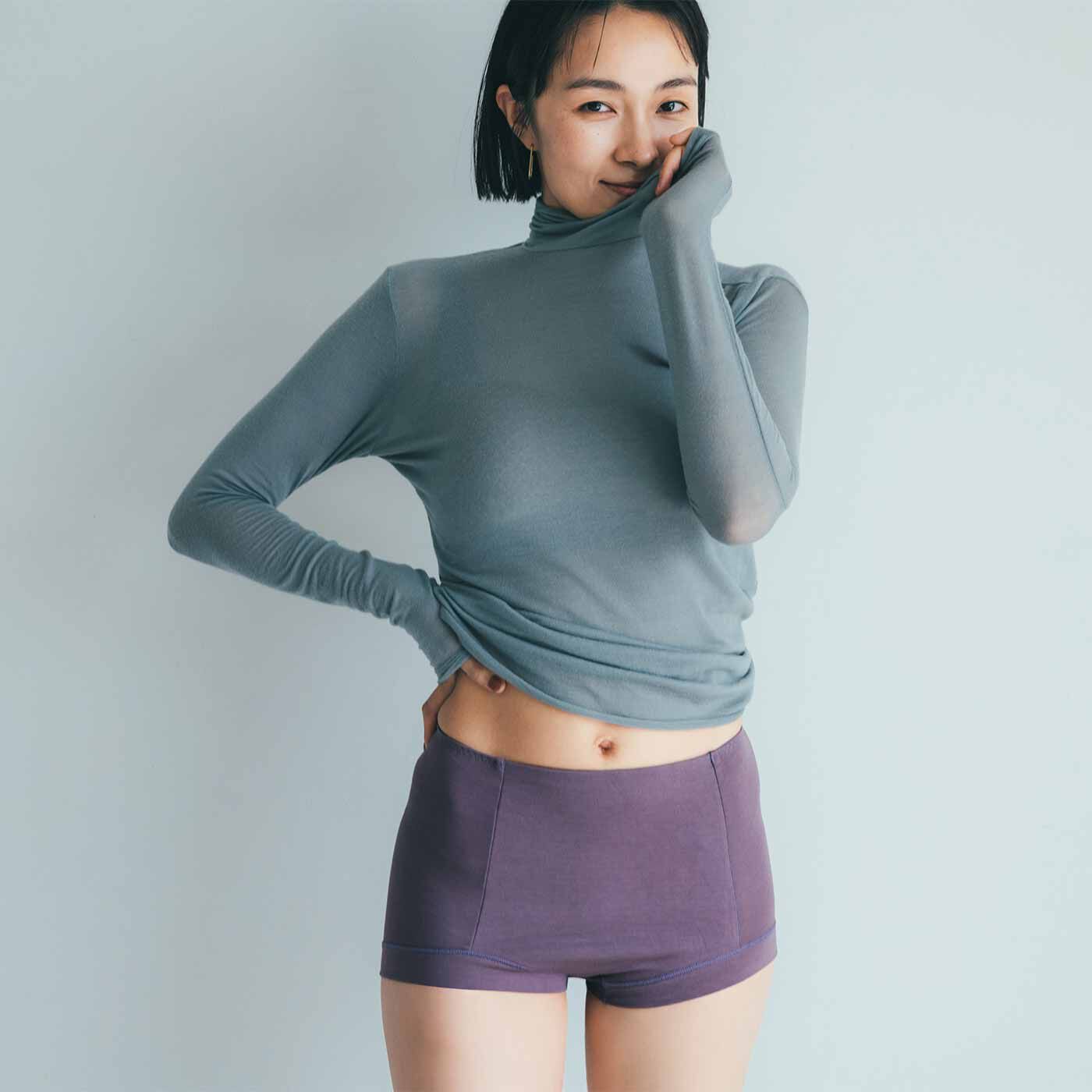 flufeel|おなかすっきりシルエット ハンサムなハイウエストショーツの会
