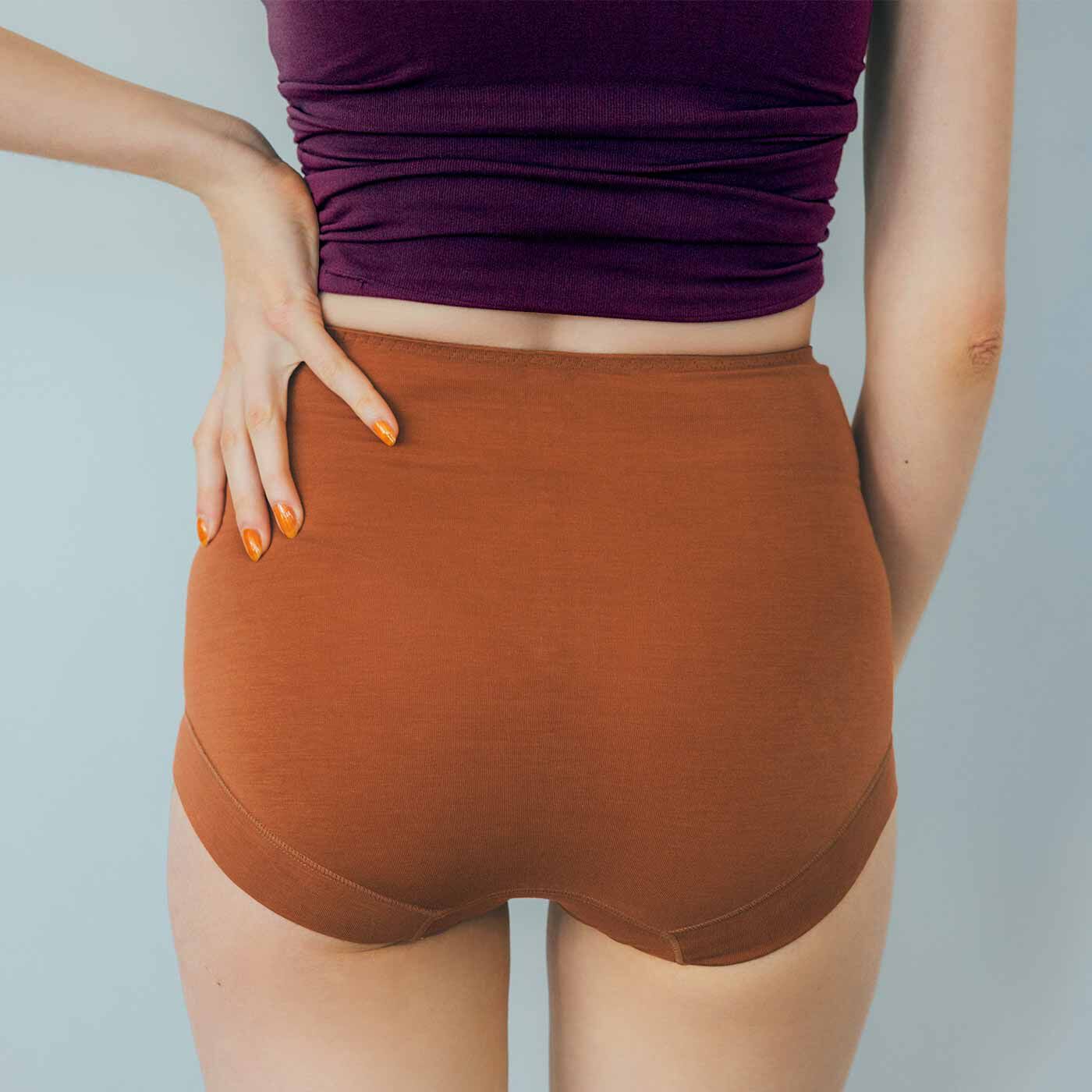 flufeel|おなかすっきりシルエット ハンサムなハイウエストショーツの会|ヒップをすっぽりカバーする安心感あるはき心地。