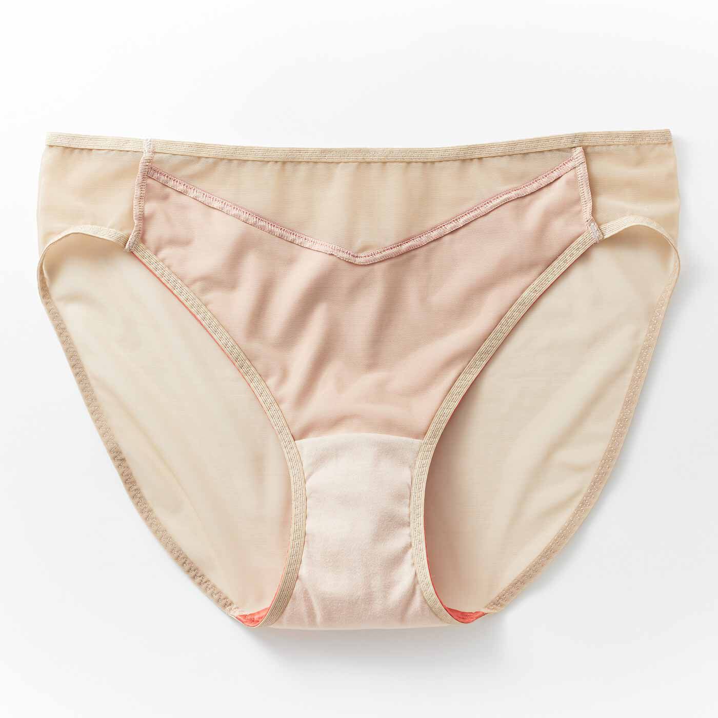 flufeel|MEDE19F×flufeel シンプルモードブラ＆ショーツの会〈ビビッドカラー〉|クロッチ部分は綿100％。