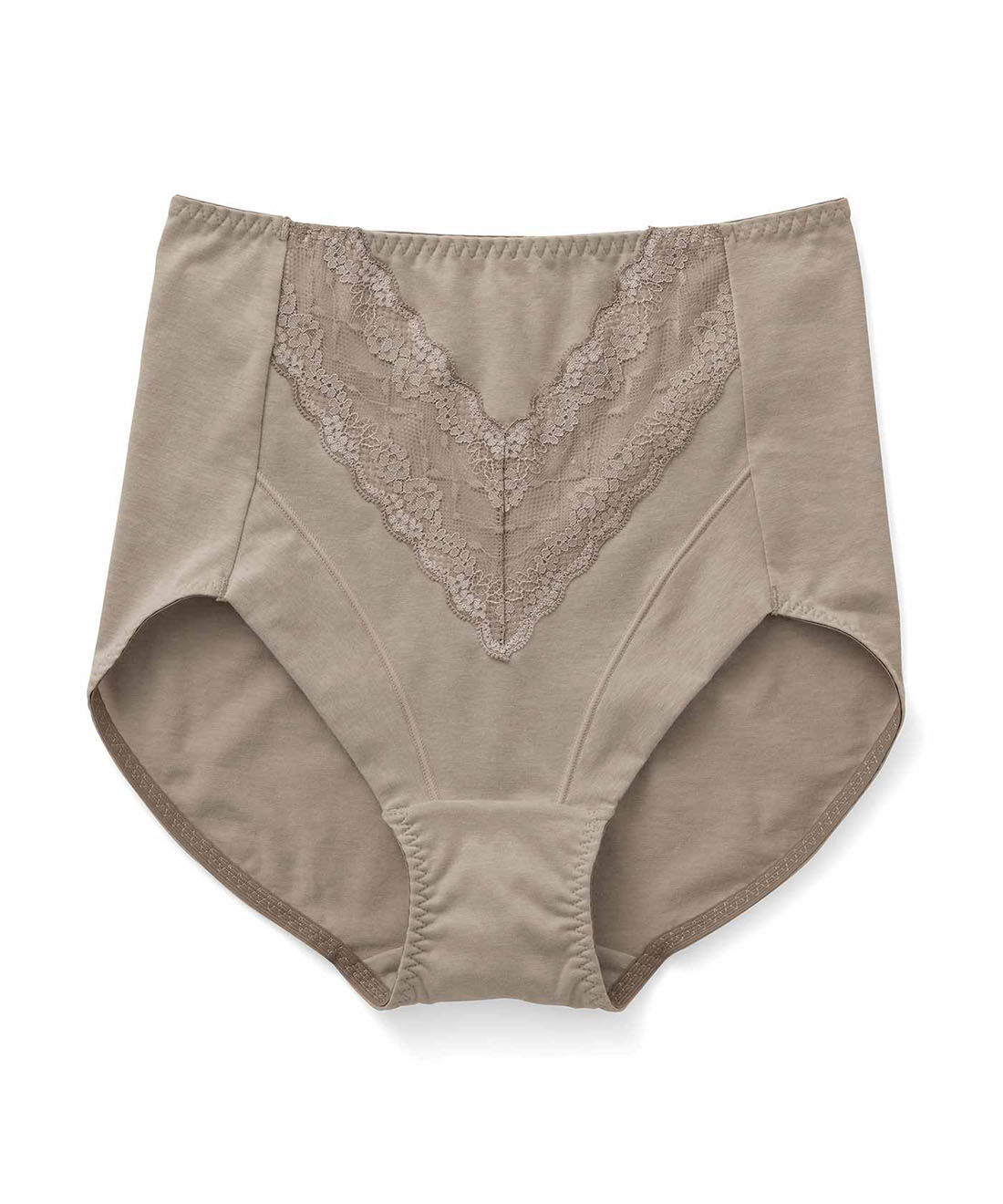 flufeel|下腹ぽっこりをカバーする ゆるやかサポート ハイウエストショーツの会|〈モカベージュ〉