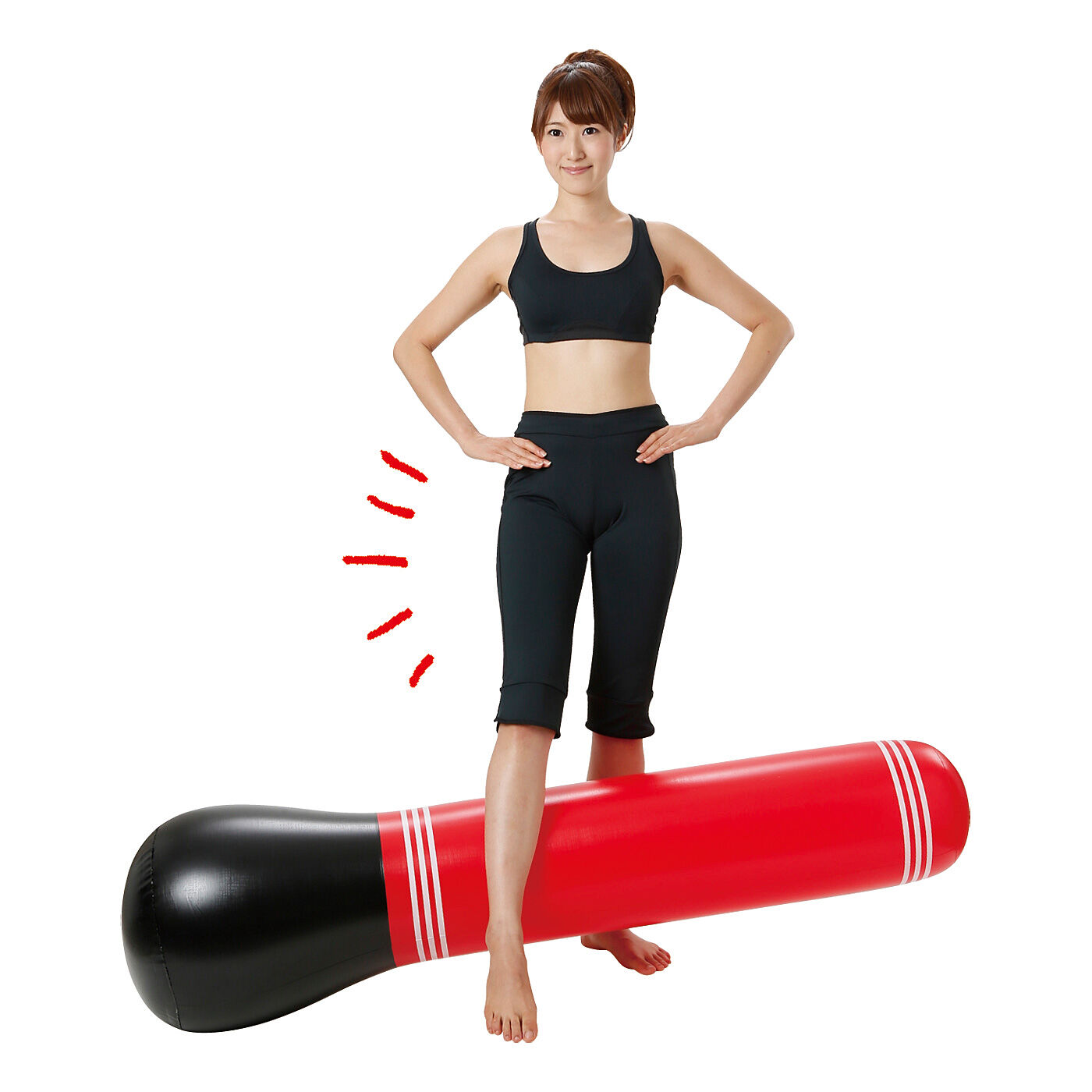 flufeel［フラフィール］|ストレス解消！　何度も起き上がる空気式パンチバッグ|股関節ストレッチ