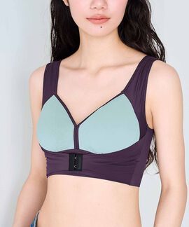 flufeel | 大人配色伸びやかフロント調整ハンサムブラ