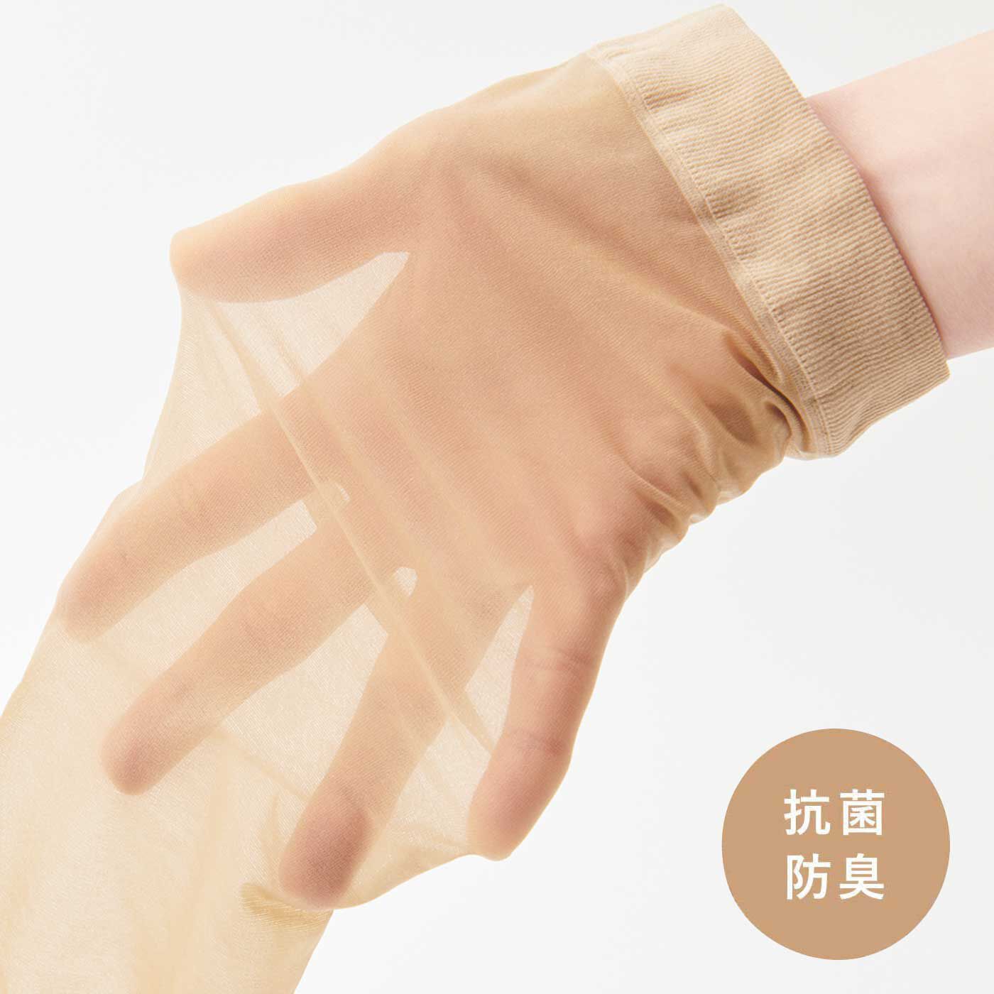flufeel|毎日の足もとに自信 サロン級の肌映えカラー 素肌風5本指ネイルソックス〈抗菌防臭〉の会|素肌風のシアーな透明感ながら、特殊な編み立てで破れにくい。
