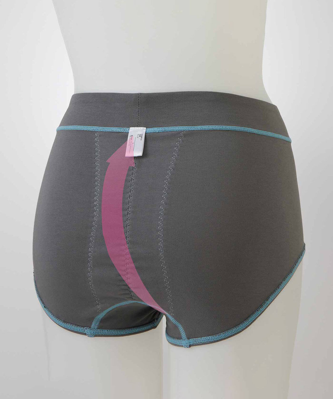 flufeel［フラフィール］|骨盤底筋引き上げサポート 肌当たりも考えた バイカラー綿混ショーツの会|Back