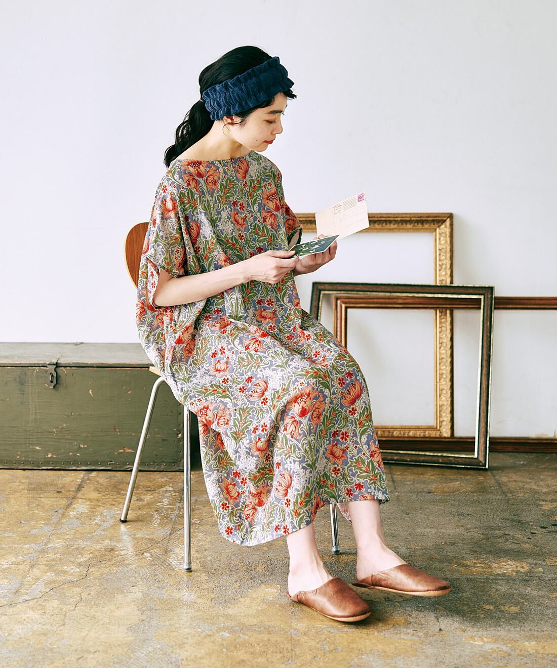 flufeel|お風呂上がりから寝るまでさわやか　ダブルガーゼが心地いい　着るタオルウェア〈「ミュルーズ染織美術館」アーカイブコレクション〉の会