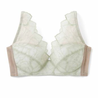 ピンクリボン×すべての女性心躍るレースブラ