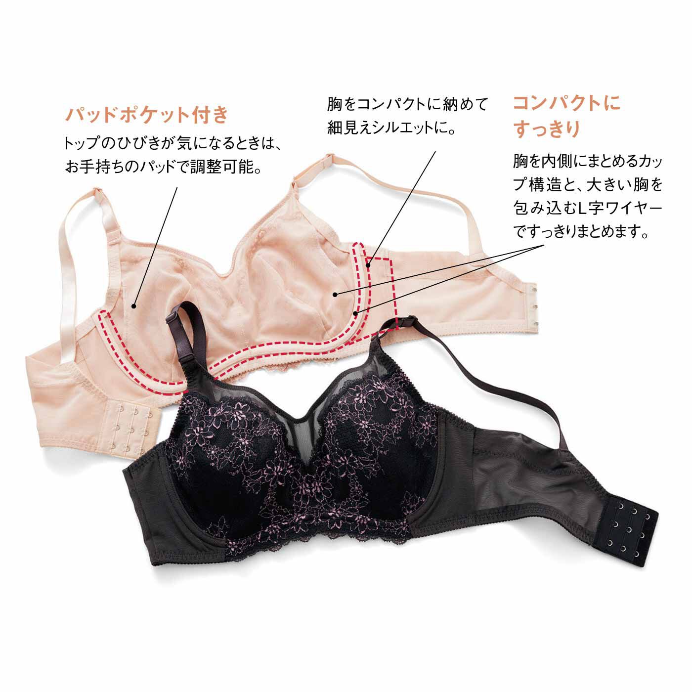 flufeel|大きい胸さんのバストラインを美しくキープ！ 小さく見せるブラの会