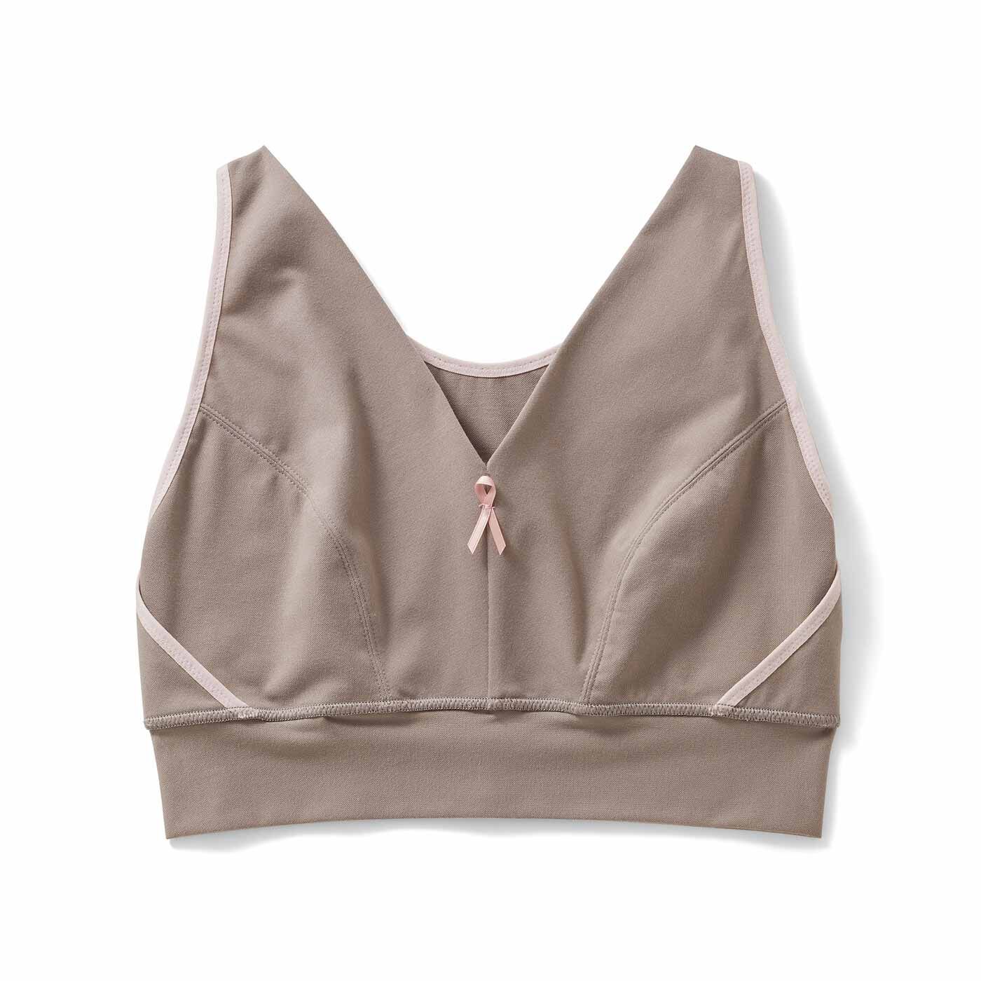 flufeel|ピンクリボン×すべての女性へ 気持ちとからだに寄り添う フラットブラの会|〈チャコール〉