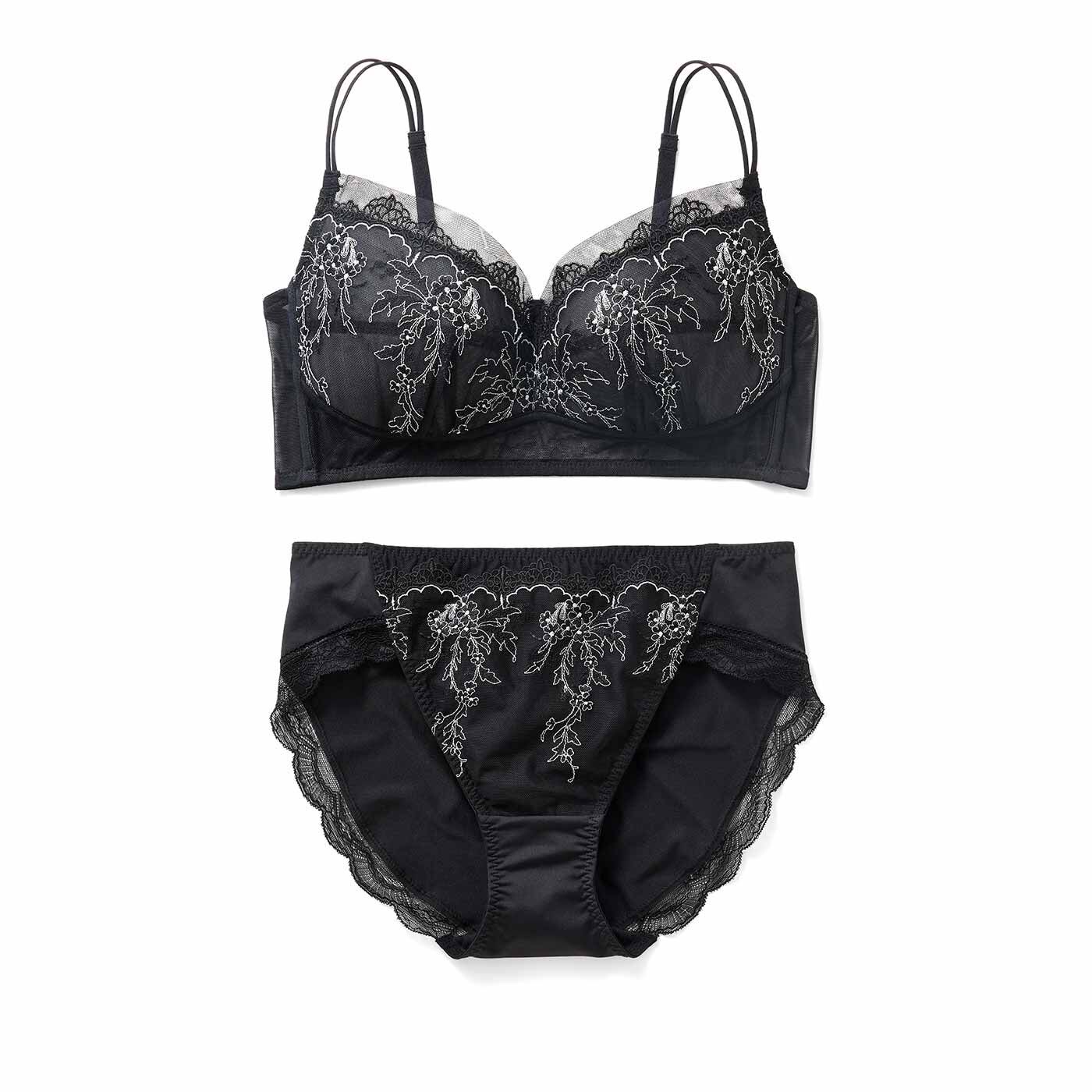 flufeel［フラフィール］|迷える大人に黒の魔法 遊び心と個性を宿した ノンワイヤーブラ＆ショーツの会|〈ラメブラック〉