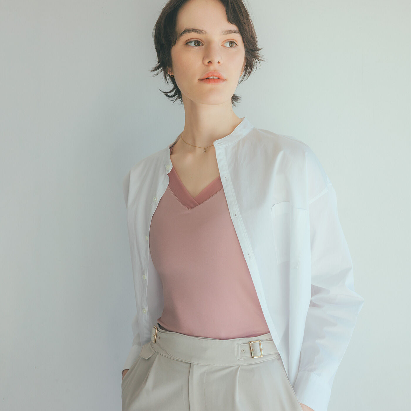 flufeel|スラっとピン！ スーツ姿を応援する　ヨガ気分×フラットブラタンク〈for work〉の会|※モデル着用〈深呼吸の紅〉