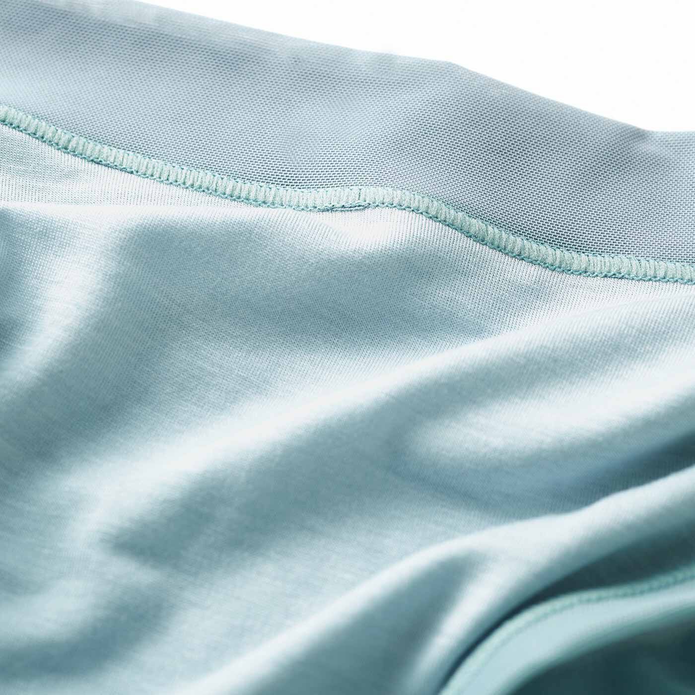 flufeel|とろりと包み込む 椿オイル加工の基礎化粧ブラ＆ショーツの会|椿オイル加工で、しっとり＆とろりとした肌当たり。