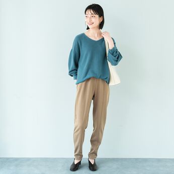 きちんと見えてリラックス裏起毛のナマケモノパンツ
