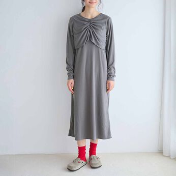 flufeel | ブラを着けたくない日の味方一枚ですとん着られるワンピース