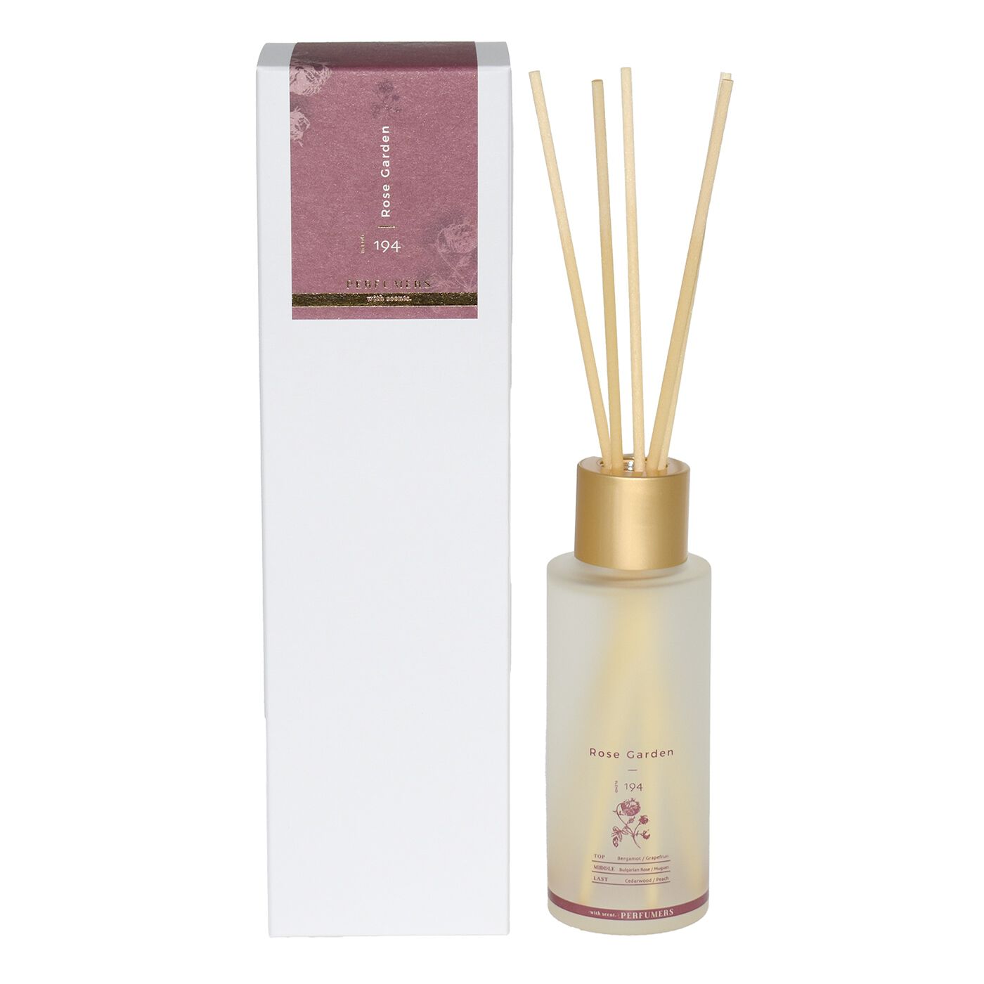 フェリシモの雑貨 Kraso|PERFUMERS  90days  ディフューザーの会|〈ローズガーデン〉配合した香りの数は194種類。