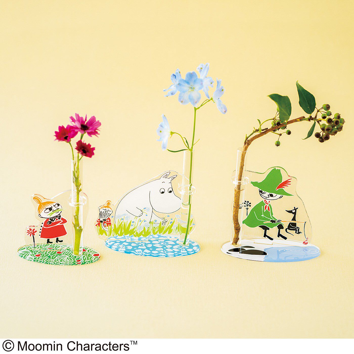 フェリシモの雑貨 Kraso|ＭＯＯＭＩＮ　花咲くムーミン谷の一輪挿しミニスタンドの会